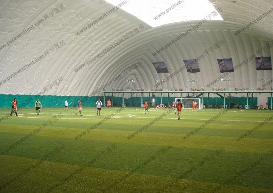 چادر رویداد بادی سفید موقت برای زمین بازی فوتبال Putdoor Sport